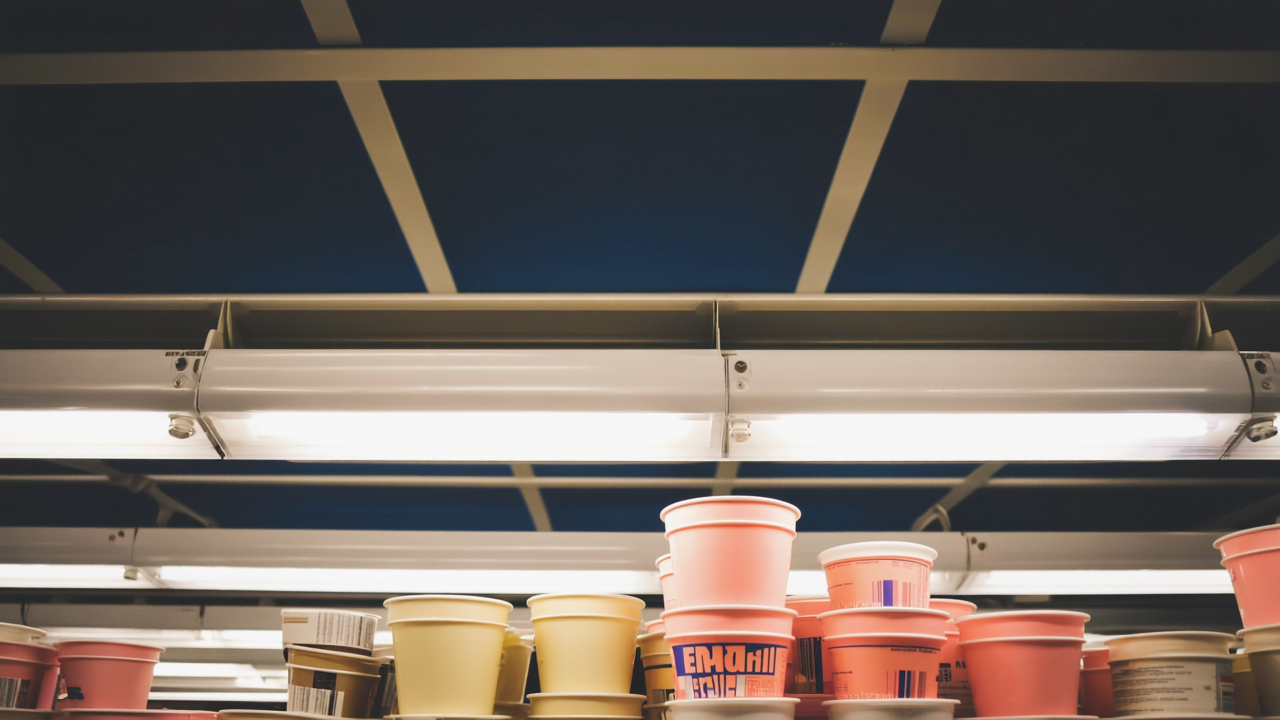 Das Licht im Supermarkt